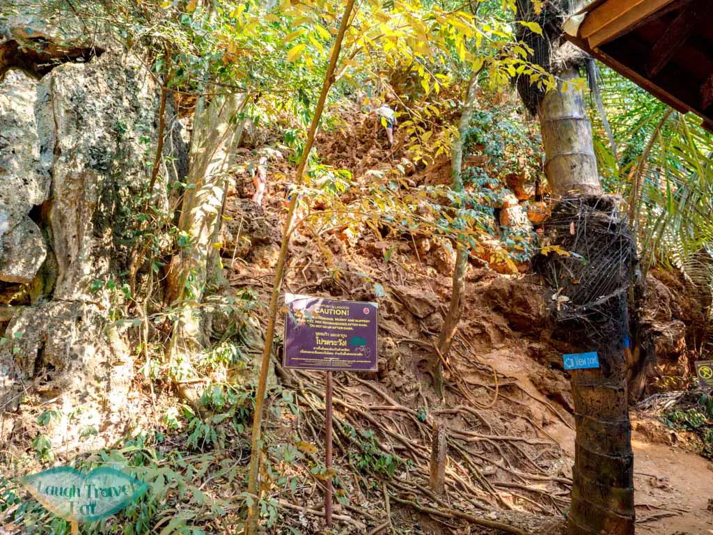 climb up to railay viewpoint krabi thailand - laugh travel eat
