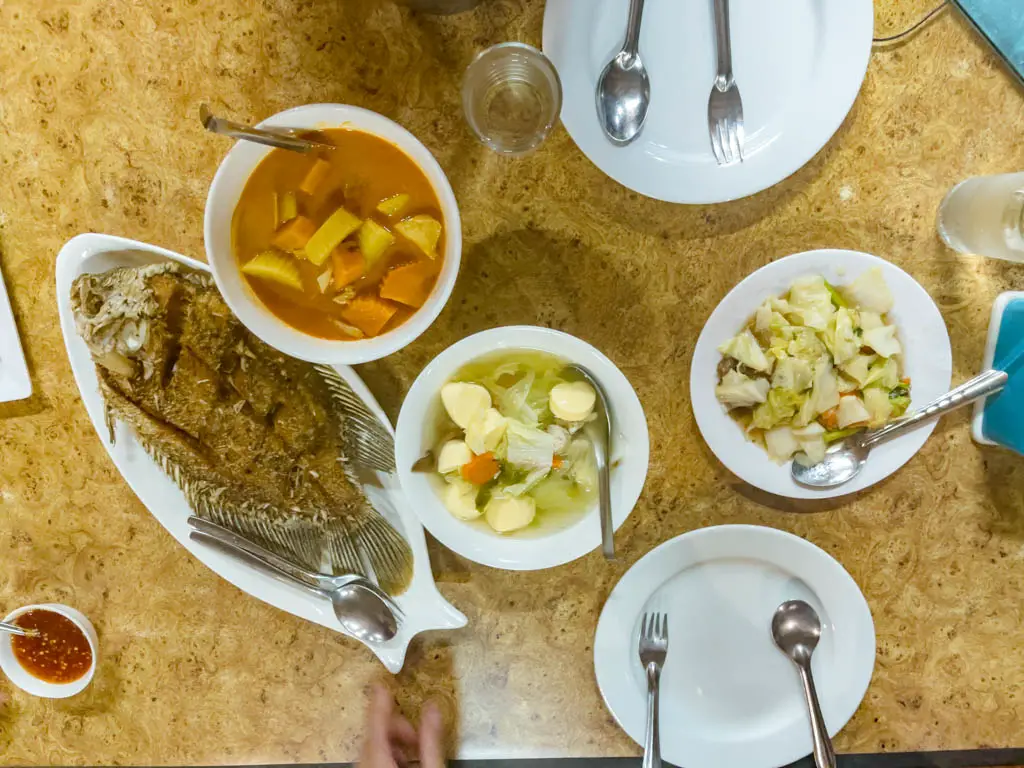 dinner at lake house chiew larn lake khao sok national park Thailand - laugh travel eat