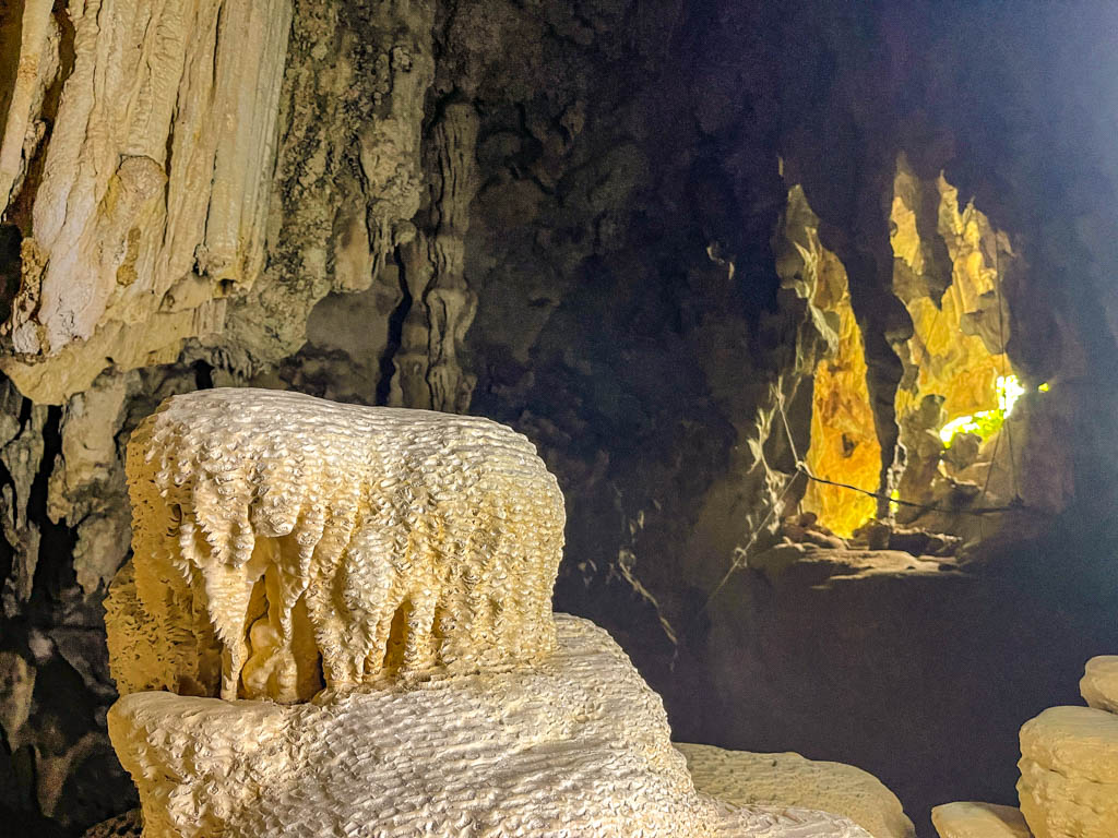 elephant stalamites coral cave afternoon nature hike chiew larn lake khao sok national park Thailand - laugh travel eat