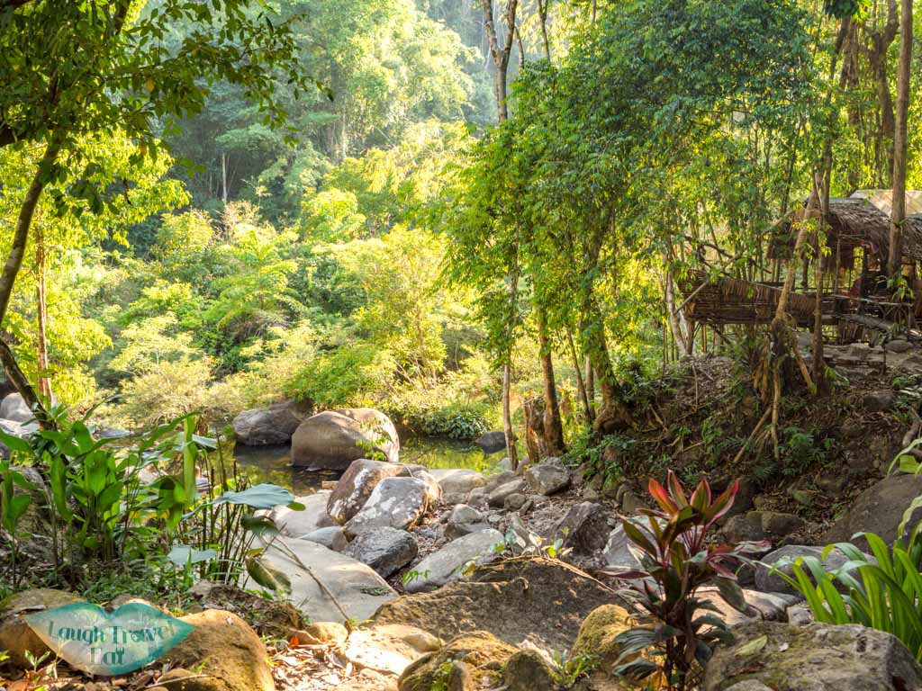 end of Bang Hau Rad Nature Trail khao sok thailand - laugh travel eat