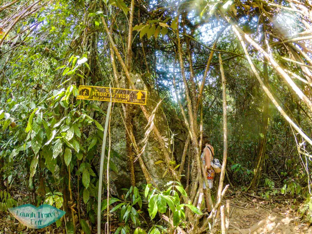 hike to nam talu cave longtail boat cheow lan lake khao sok thailand - laugh travel eat-5