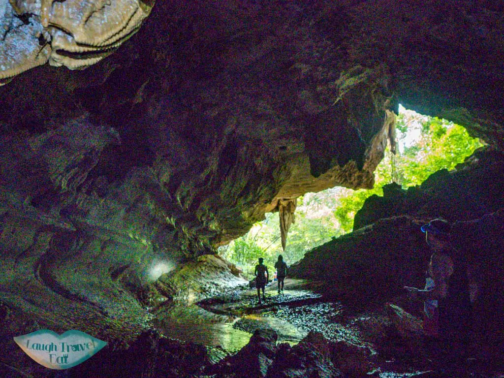 inside nam talu cave longtail boat cheow lan lake khao sok thailand - laugh travel eat-4