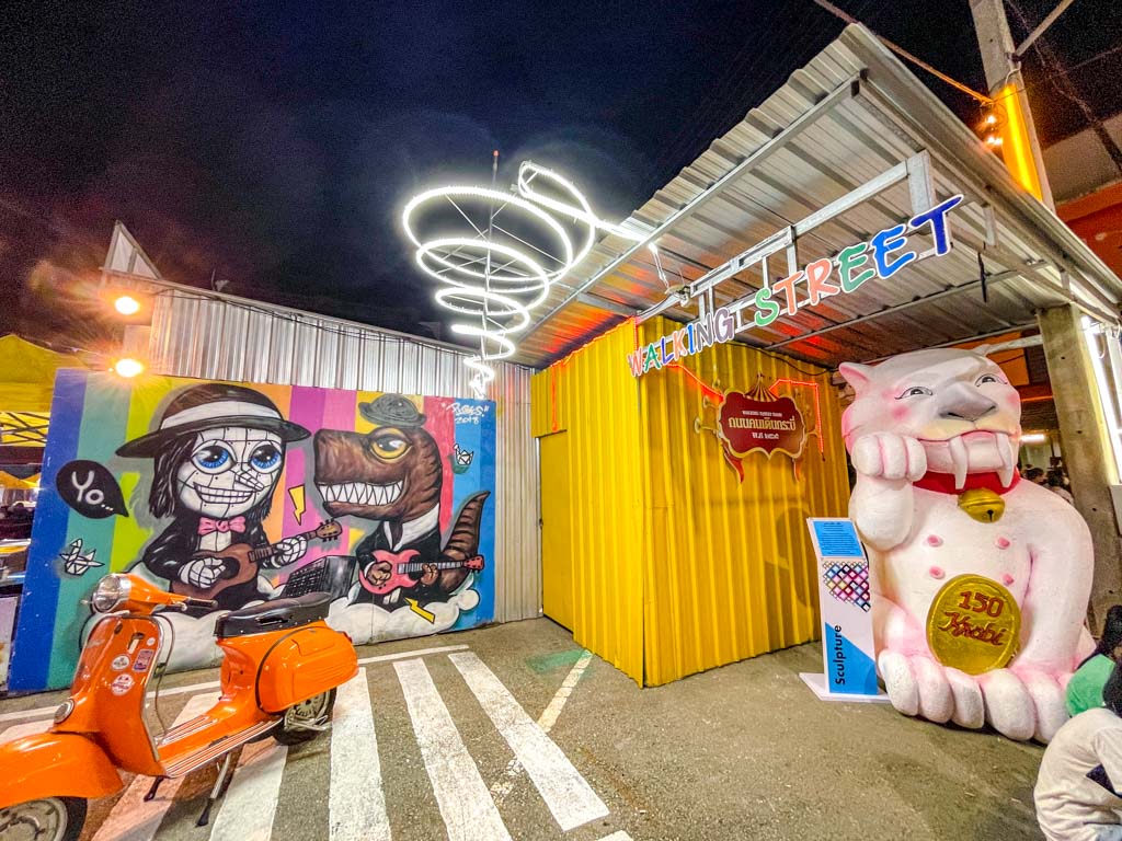 krabi night market krabi town thailand - laugh travel eat