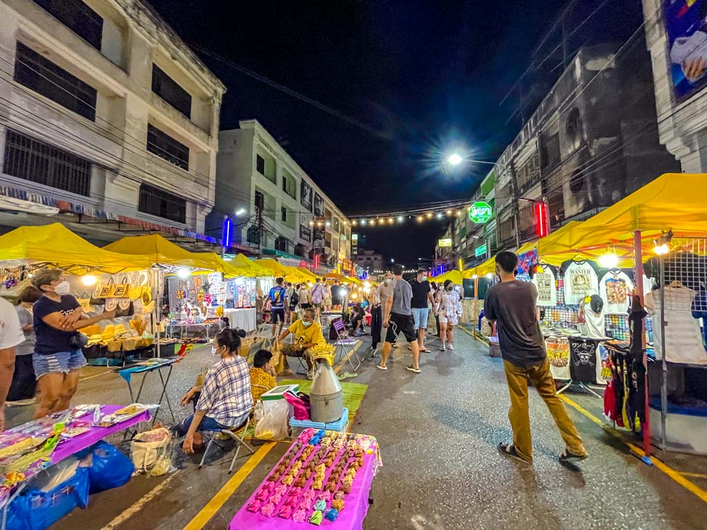 krabi night market krabi town thailand - laugh travel eat