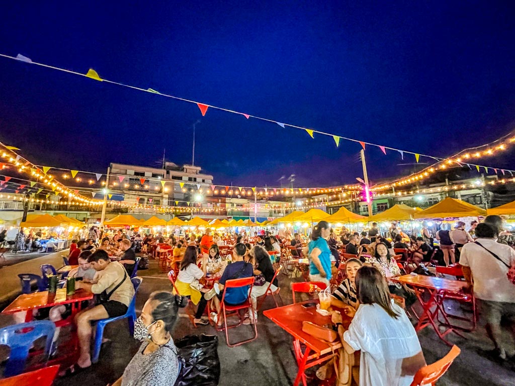 krabi night market krabi town thailand - laugh travel eat