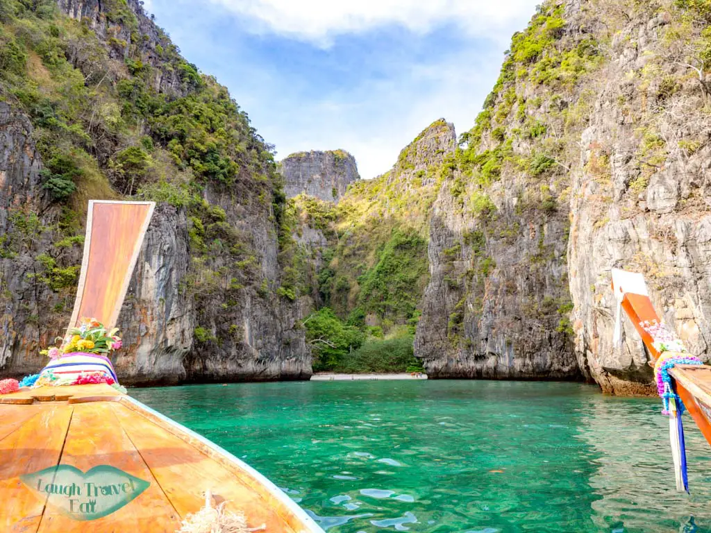 loh samah bay koh phi phi thailand - laugh travel eat