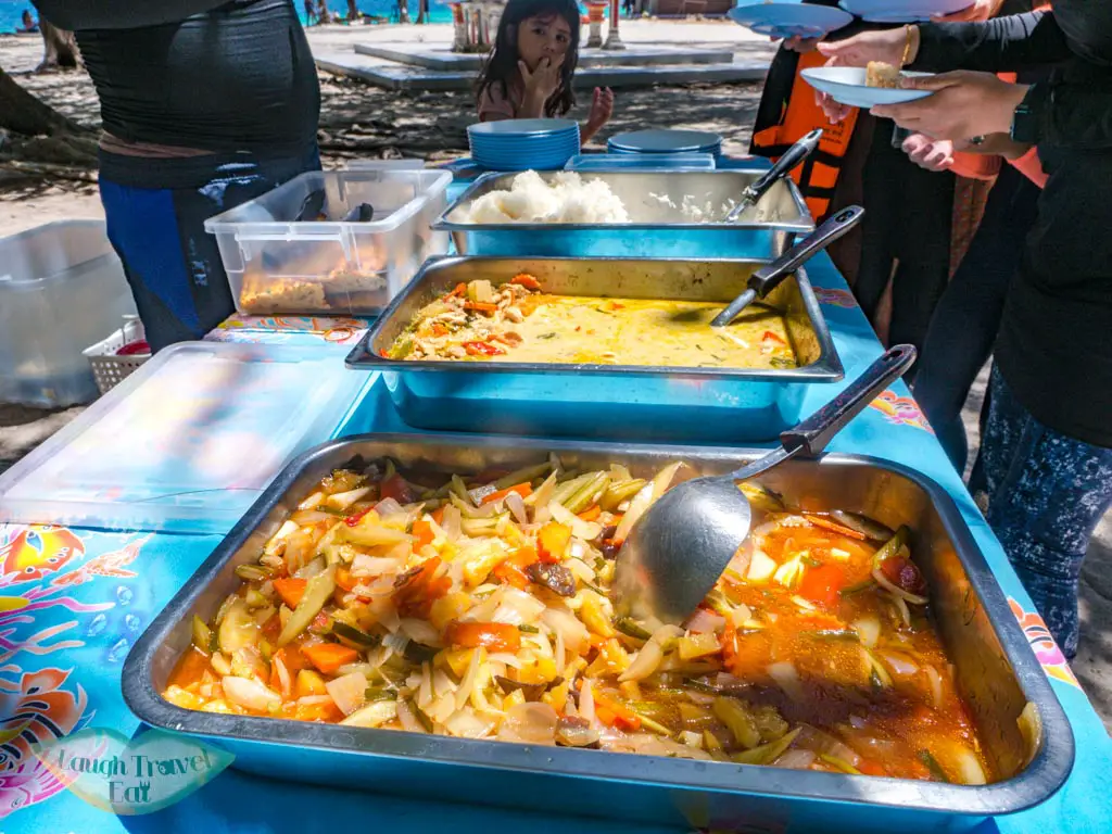 lunch on poda island ao nang krabi thailand - laugh travel eat