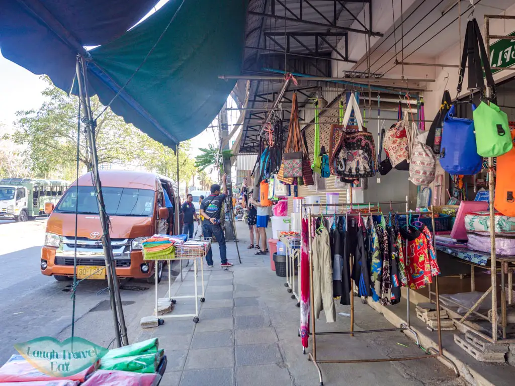 market stop to cheow lan lake khao sok thailand - laugh travel eat