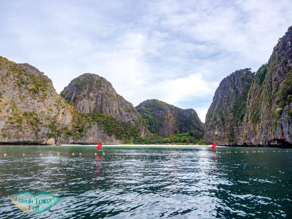 maya beach koh phi phi thailand - laugh travel eat