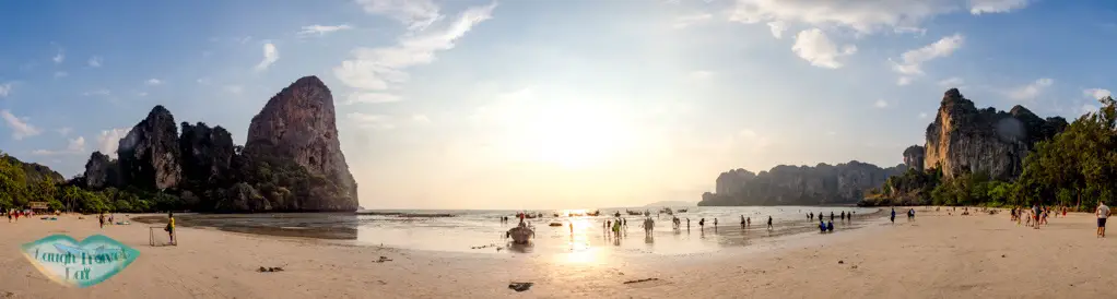 panorama Railay west krabi thailand - laugh travel eat