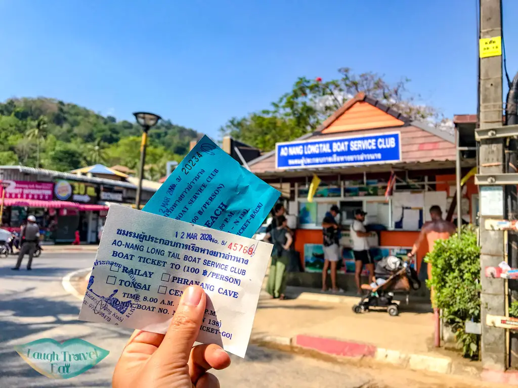 return tickets for longtail boat ao nang krabi thailand - laugh travel eat