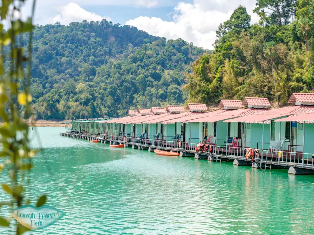 smiley lake house cheow lan lake khao sok thailand - laugh travel eat