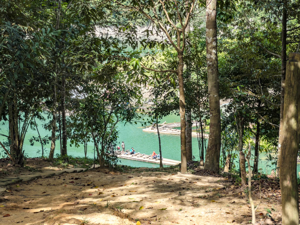trail coral cave afternoon nature hike chiew larn lake khao sok national park Thailand - laugh travel eat
