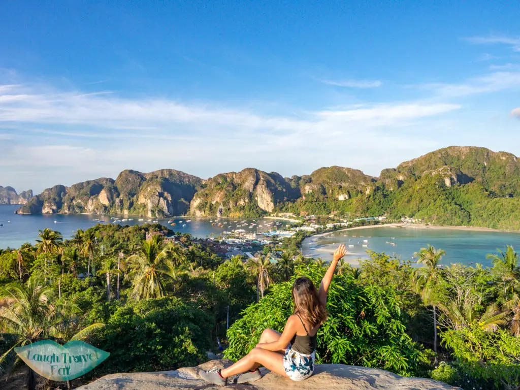 viewpoint 2 koh phi phi thailand - laugh travel eat