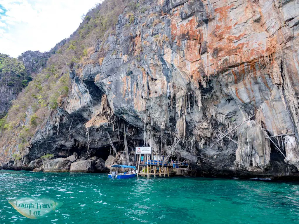 viking cave koh phi phi thailand - laugh travel eat