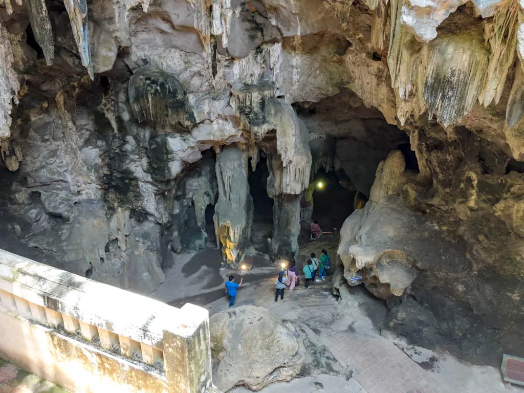 entrance to tham khao luang cave phetchaburi hua hin thailand - laugh travel eat