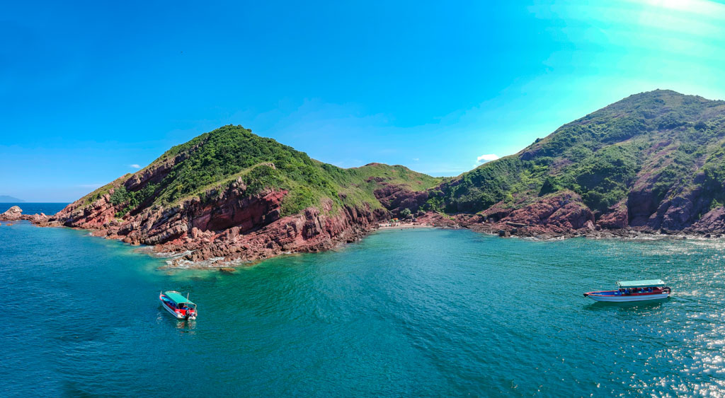 panorama of port island shot on Dji Spark Sai Kung Hong Kong