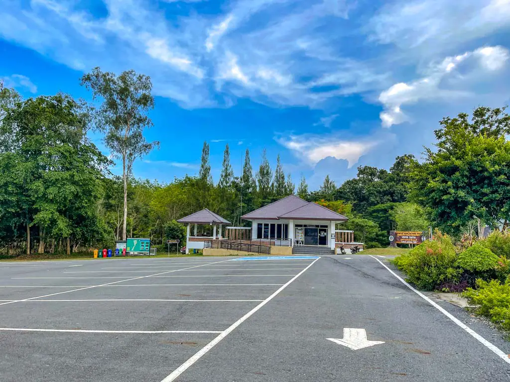 parking at Kui Buri national park hua hin thailand - laugh travel eat