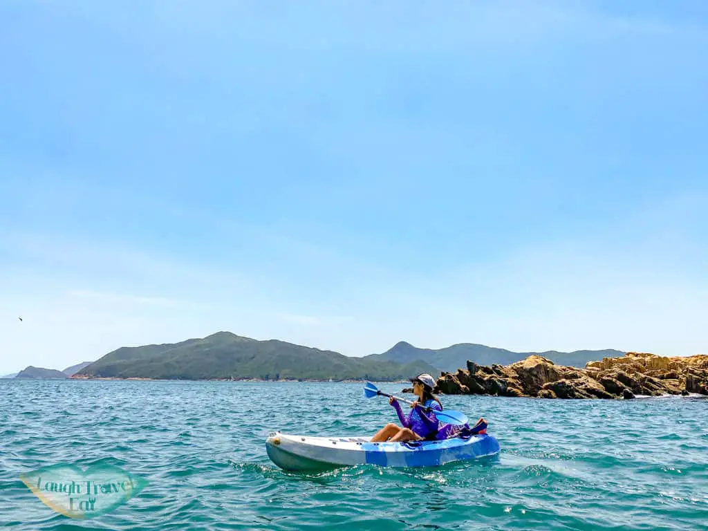 sai kung kayaking hong kong - laugh travel eat