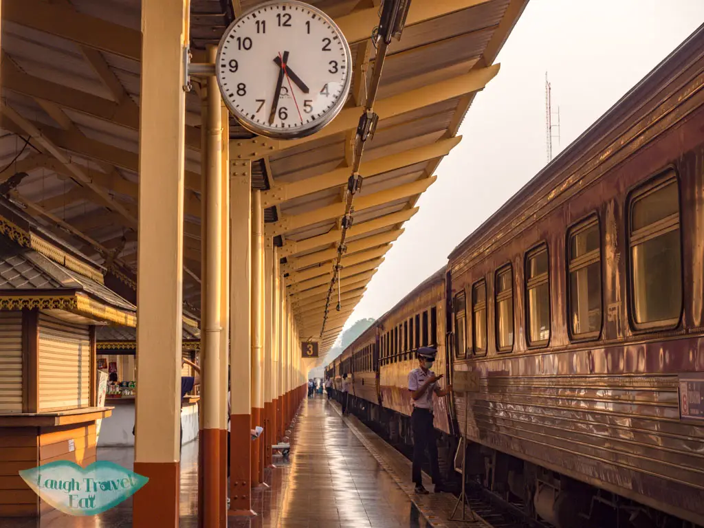 train station platform chiang mai thailand - laugh travel eat