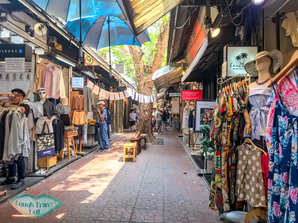 boutique design section chatuchak market bangkok thailand - laugh travel eat