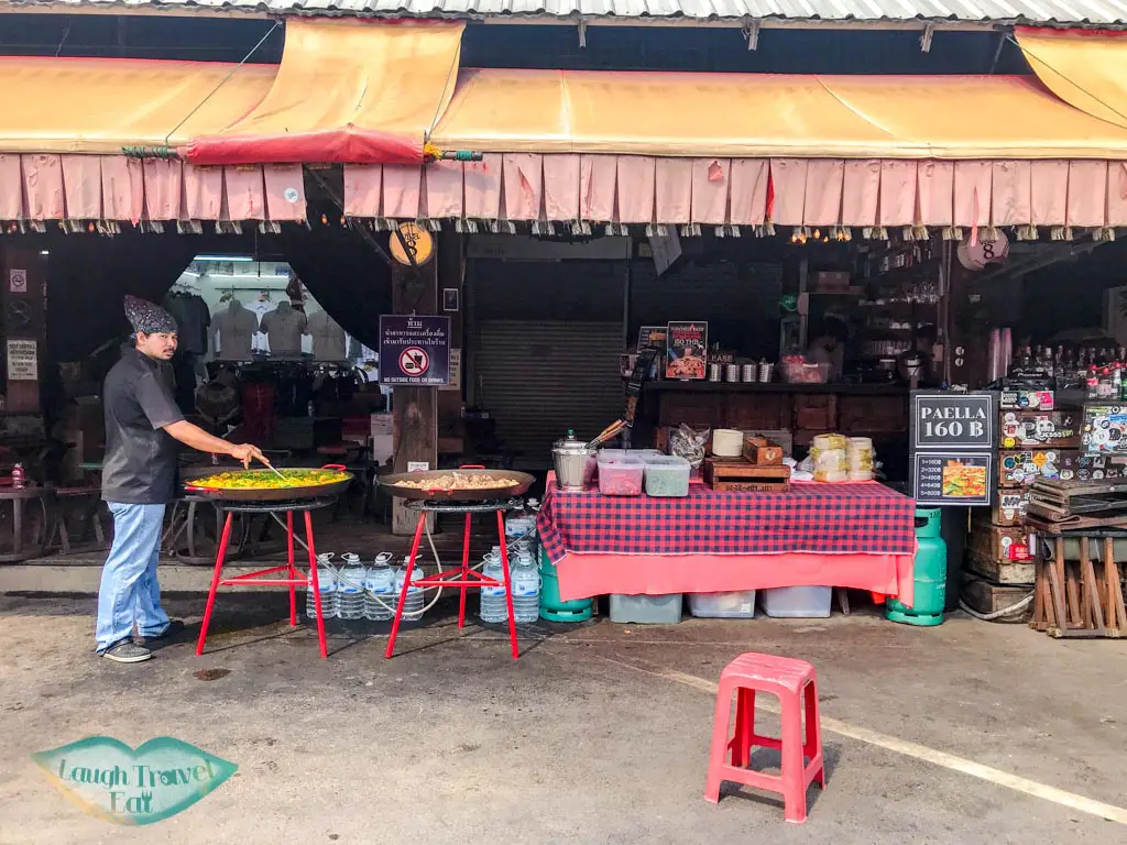 famous paella guy chatuchak market bangkok thailand - laugh travel eat
