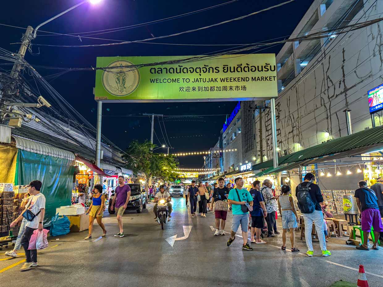 friday night chatuchak market bangkok thailand - laugh travel eat