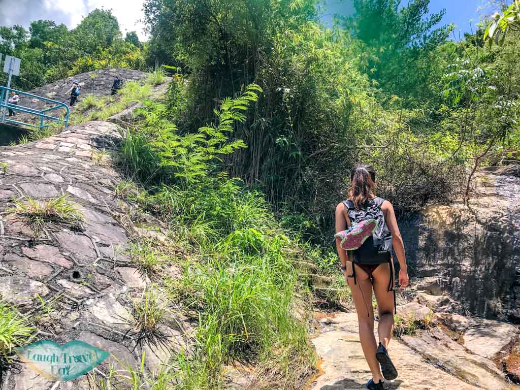 going up the dam Madai stream Ma On Shan Hong Kong - laugh travel eat