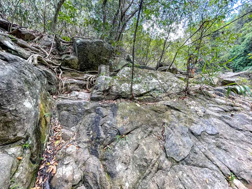 square dams to small waterfalls ping nam stream trek fanling new territories hong kong - Laugh Travel Eat