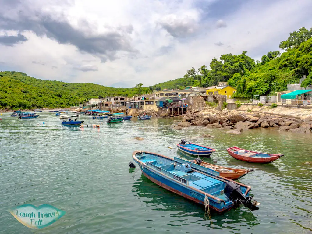 view from pier grass island sai kung hong kong - laugh travel eat