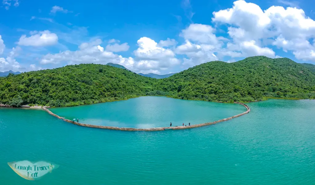 drone shot of po kwu wan pak tam chung country trail sai kung hong kong - laugh travel eat
