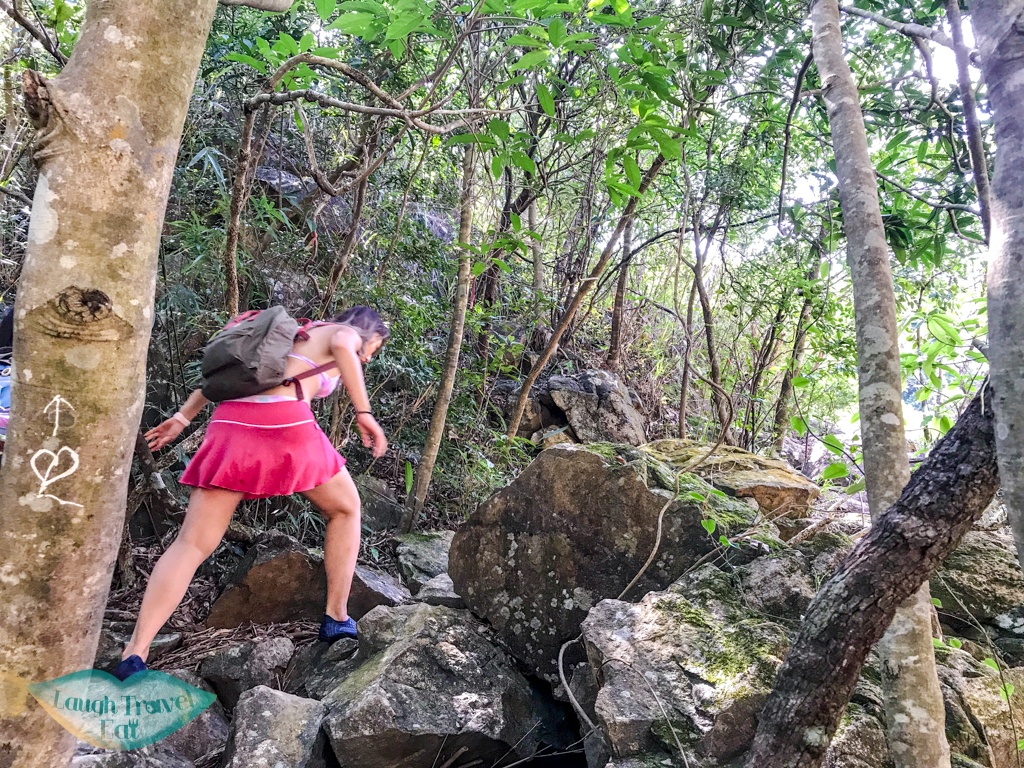 last stretch along wang chung stream hong kong - laugh travel eat