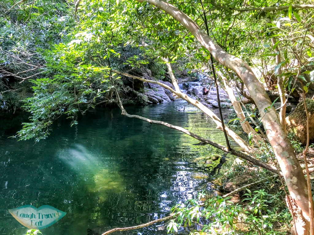 shaded large river stretch wang hung stream hong kong - laugh travel eat