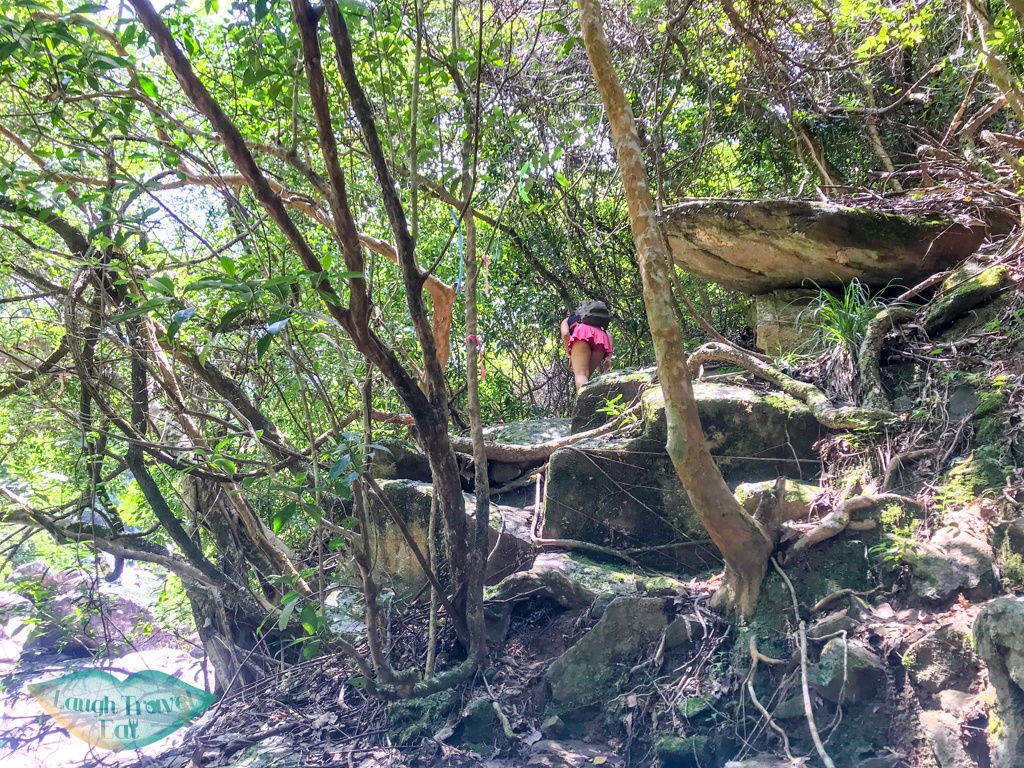 to dragonball waterfall wang chung stream hong kong - laugh travel eat