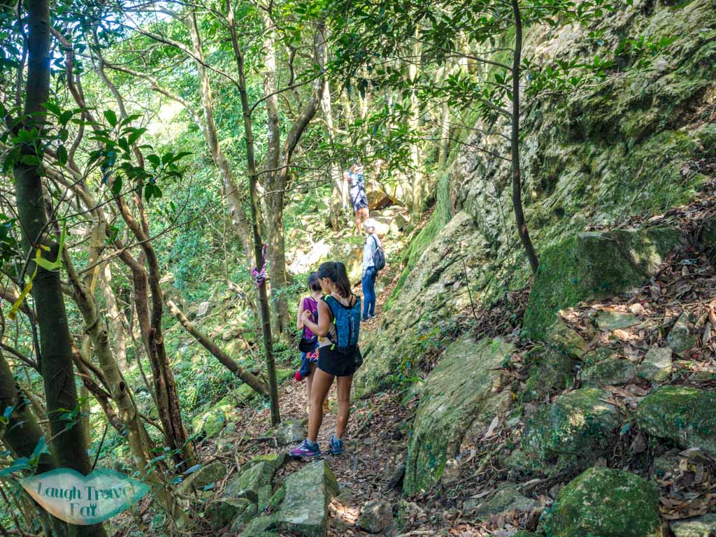 Overturn Bowl Cliff to gate rock lantau peak hong kong - laugh travel eat