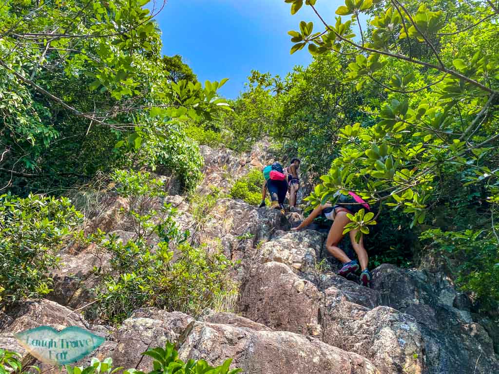 goldfish tail arch to trail on top of the mountain jin island sai kung hong kong - laugh travel eat-2
