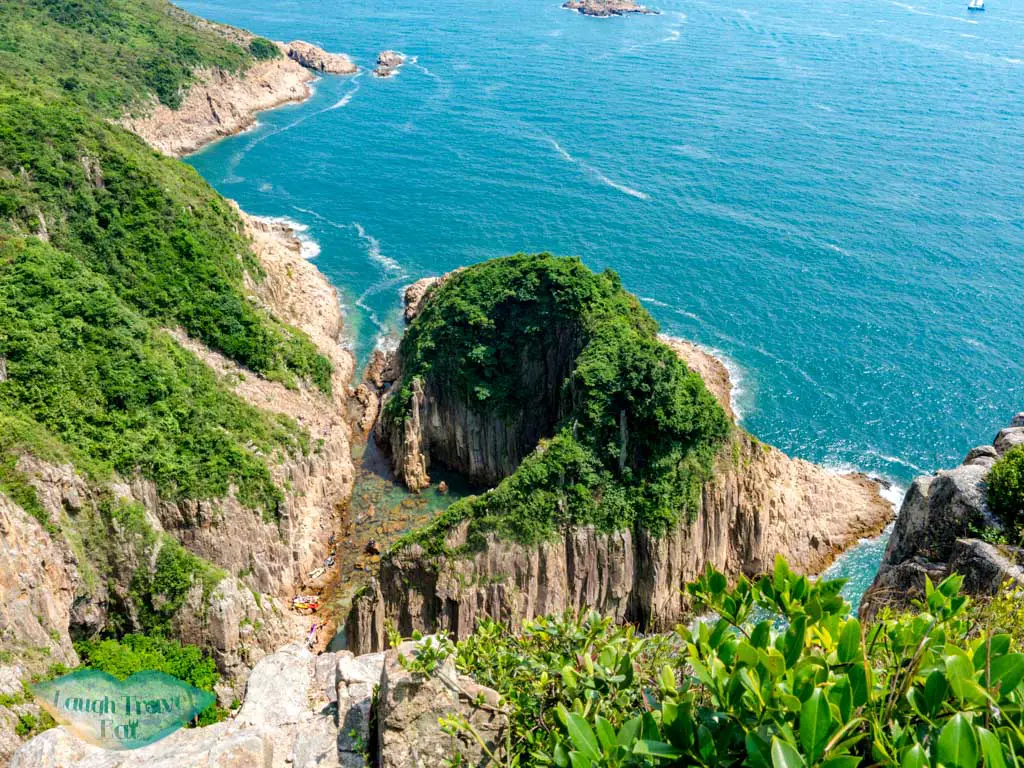 view of goldfish arch from viewpoint jin island sai kung hong kong - laugh travel eat