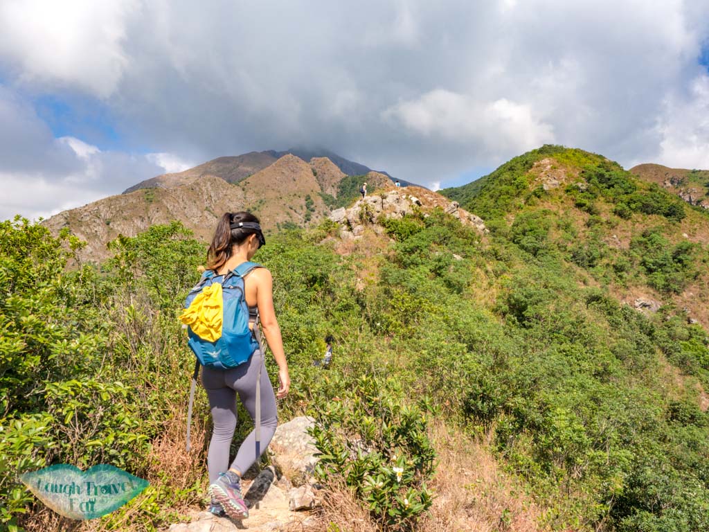 going up to junction with east kau nga mid kau nga trail start stop lantau island hong kong - laugh travel eat