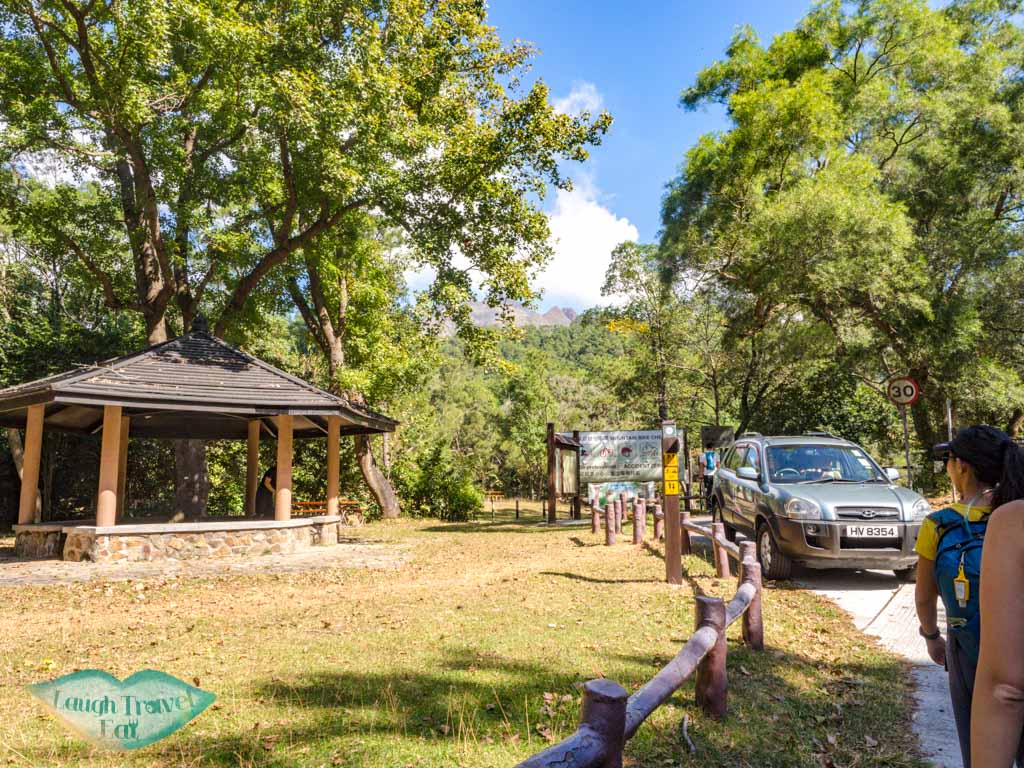 shek pik reservoir shek pik police stand bus stop lantau island hong kong - laugh travel eat