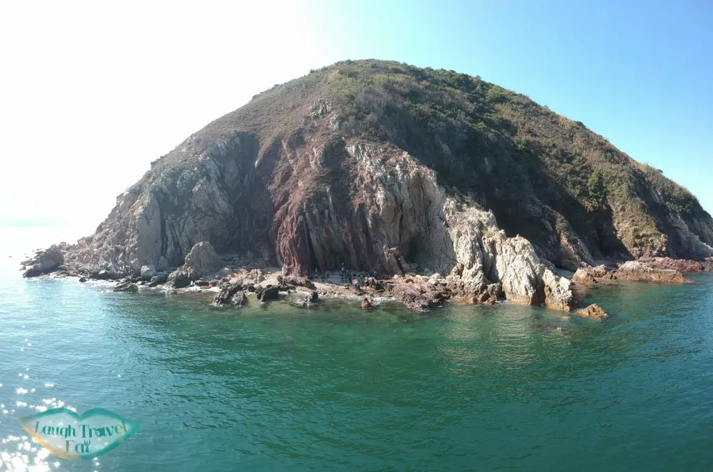 drone shot bluff head wong chuk kok tsui plover cove hong kong - laugh travel eat