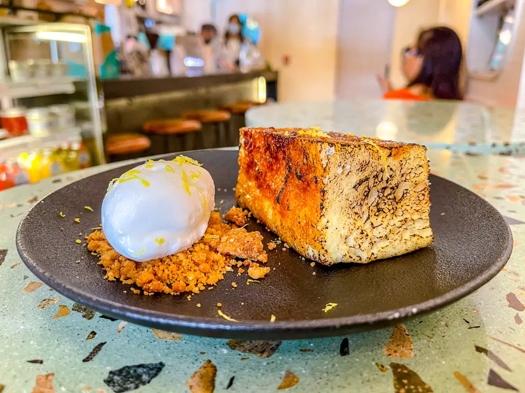 sourdough bread pudding alive eatery sham shui po cafe sham shui po food hong kong - Laugh Travel Eat