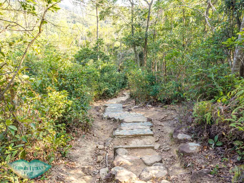 going down maclehose trail stage 3 cheung sheung sai kung hong kong - laugh travel eat