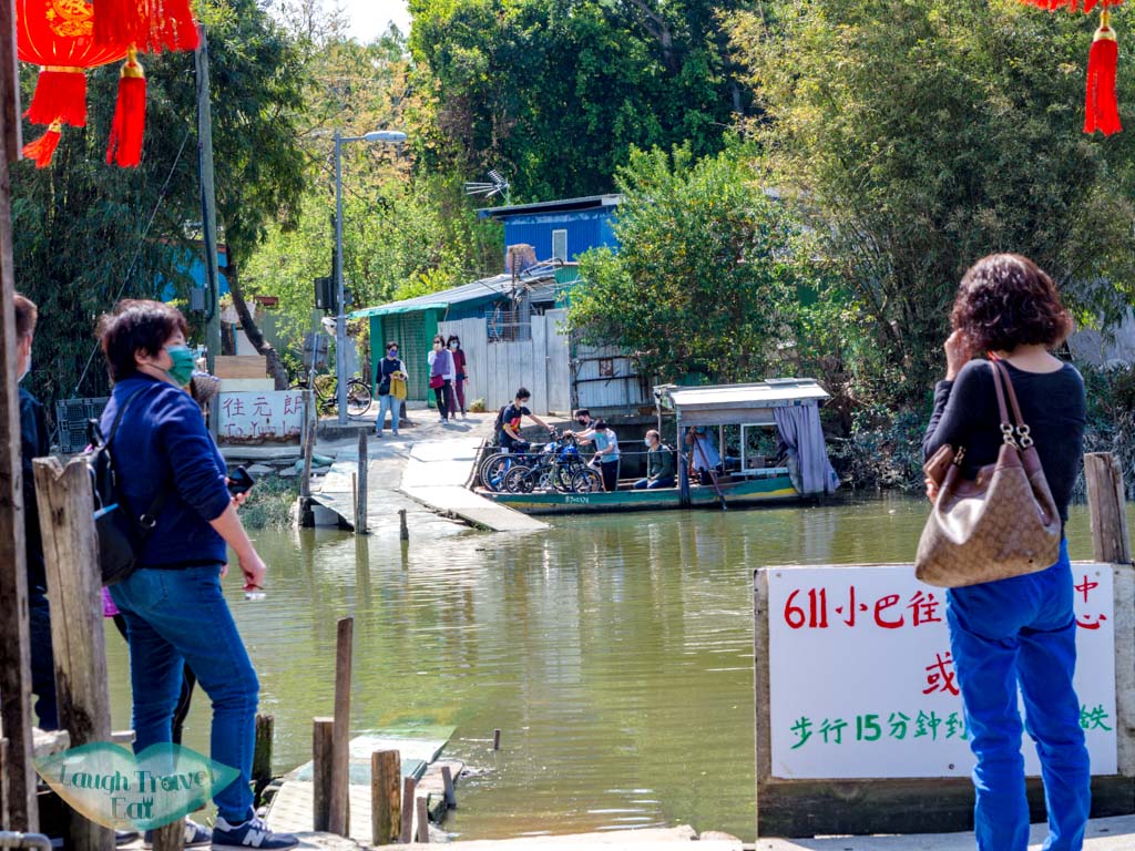 ferry from nam sang wai across river yuen long hong kong - laugh travel eat