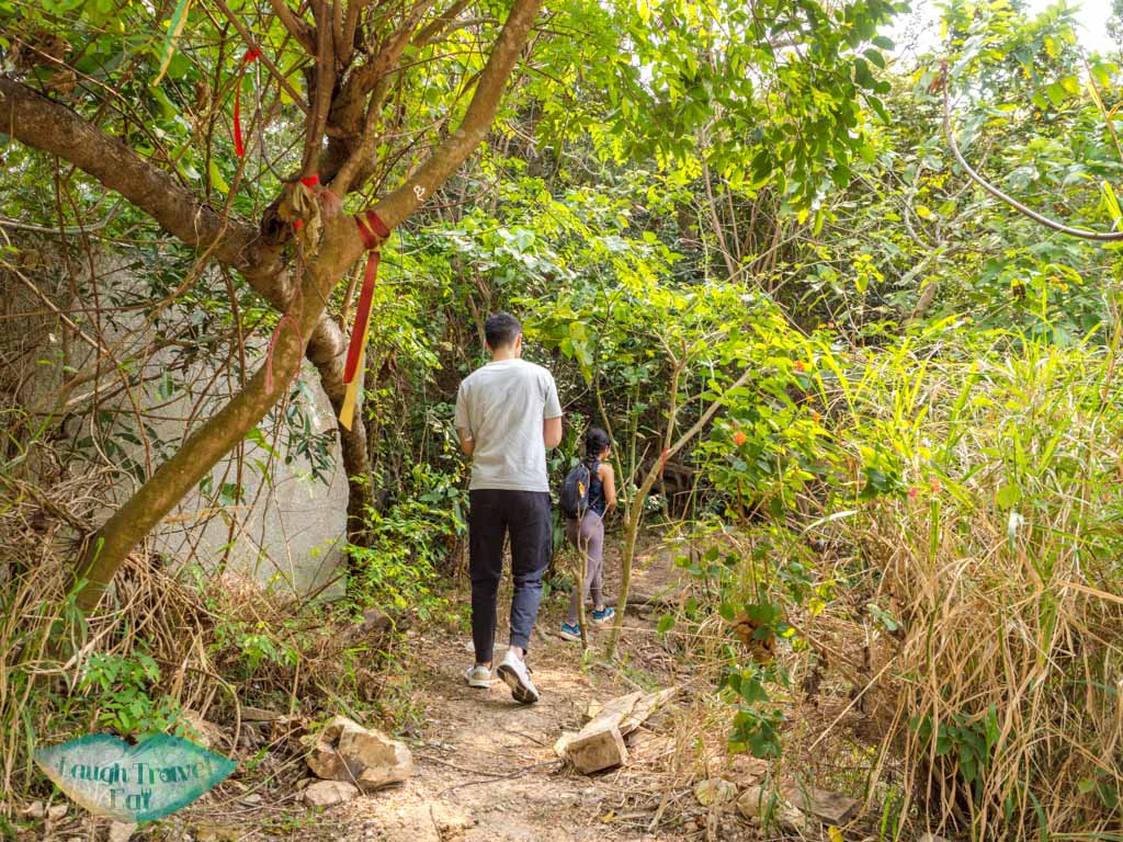 trail start to first peak devil's claw chung hom kok hong kong - laugh travel eat