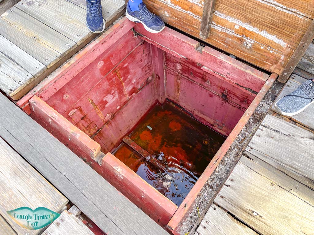 fish storage old fishing boat Lamma Fisherfolk's Village lamma rainbow seafood restaurant sok kwu wan lamma island hong kong island hong kong - laugh travel eat