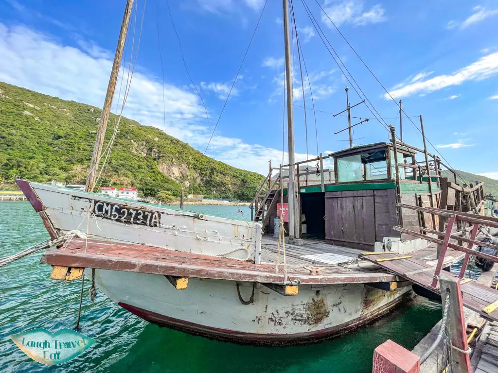 old fishing boat Lamma Fisherfolk's Village lamma rainbow seafood restaurant sok kwu wan lamma island hong kong island hong kong - laugh travel eat