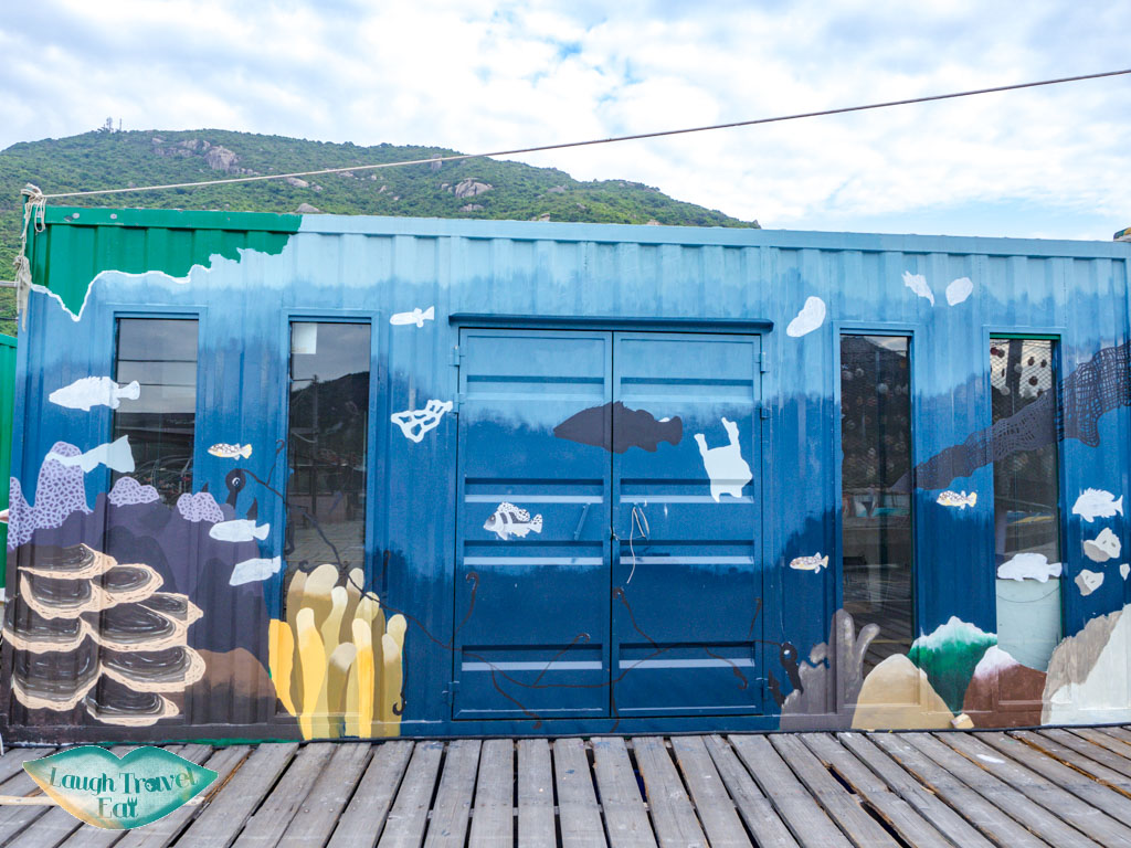 painted wall Lamma Fisherfolk's Village lamma rainbow seafood restaurant sok kwu wan lamma island hong kong island hong kong - laugh travel eat