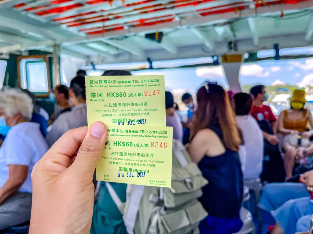 return ticket for kaito to yim tin tsai sai kung hong kong - laugh travel eat