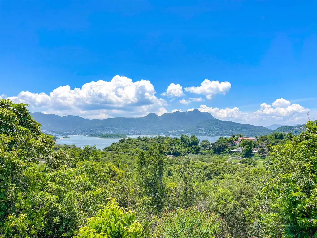 sharp island ma on shan and church view at twin pavilion yim tin tsai sai kung hong kong - laugh travel eat