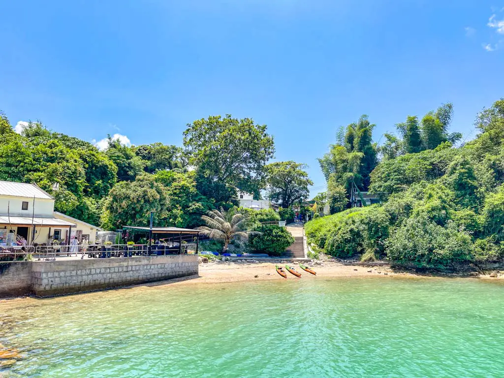 small beach next to the yim tin tsai sai kung hong kong - laugh travel eat